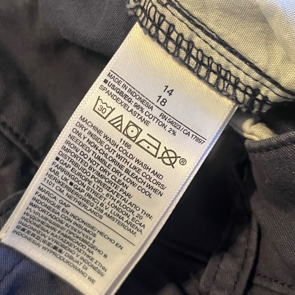 Gap Bundle Blue & Olive Patch Pockets Wide Leg Gi… - image 5